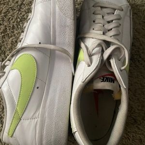 Nike low platform blazers